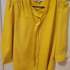 Women's Yellow Loft Blouse